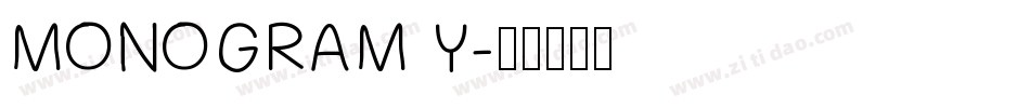 MONOGRAM Y字体转换